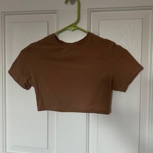 SKIMS Fits Everybody Super Cropped T-Shirt Sienna